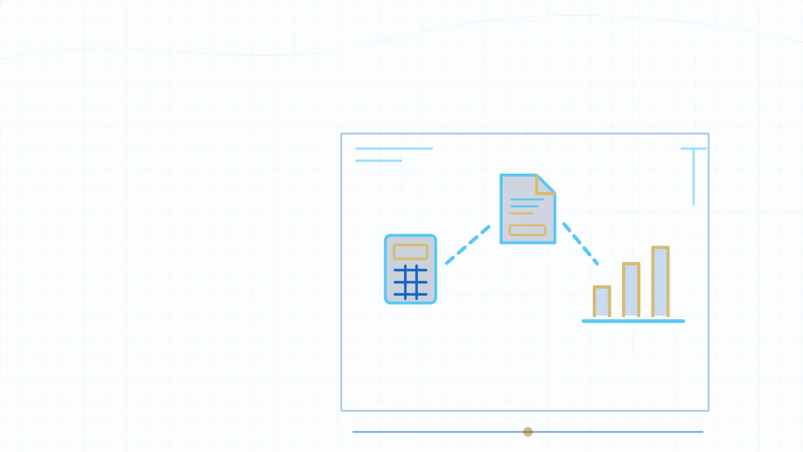Blueprint illustration of UAE business setup costs combining invoices, fees and first-year totals.