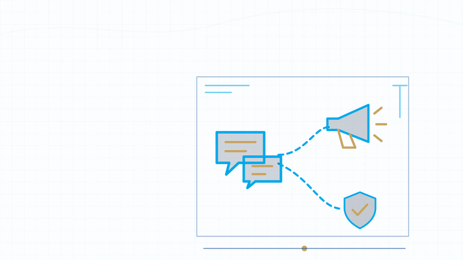 Blueprint illustration separating UAE marketing consultancy advice from advertising activity.
